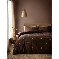 Appletree Dot Garden Duvet Cover Set In Chocolate
