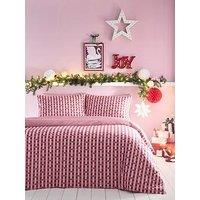 Fusion Holly Gingham Duvet Cover Set In Red