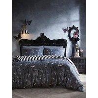 Fusion Bows Noir Duvet Cover Set In Grey