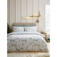 Dreams & Drapes Ski Village Duvet Cover Set In Natural