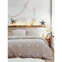 Appletree Tufted Trees Duvet Cover Set In Natural
