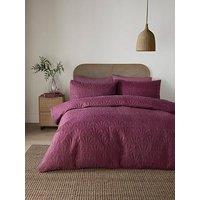 Serene Cavali Duvet Cover Set In Berry