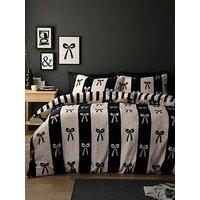 Fusion Bows Duvet Cover Set In Monochrome