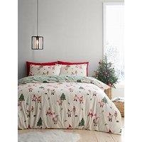 Fusion Christmas Gonks Duvet Cover Set In Natural