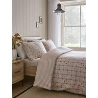Dreams & Drapes Cottage Check Duvet Cover Set In Natural