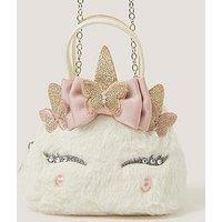 Monsoon Girls Luna Unicorn Fluffy Bag