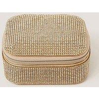 Monsoon Girls' Mini Rhinestone Jewellery Box - Gold