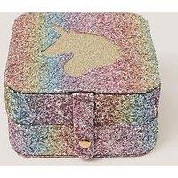 Monsoon Girls Rainbow Unicorn Jewellery Box - Gold/Multi