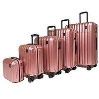 Rock Luggage Luna Pink 5Pc Set Suitcases