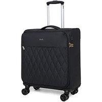 Rock Luggage Ember Black Plus Cabin Suitcase