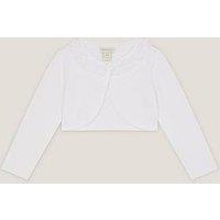 Monsoon Baby Girls Ottilie 3D Roses Cardigan - White