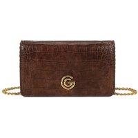 Gabriella G Designer Gabriella Gucci Elena Chocolate Pochette Bag