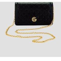 Gabriella G Designer Gabriella Gucci Queen Black Wallet On Chain