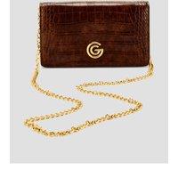 Gabriella G Designer Gabriella Gucci Queen Chocolate Wallet On Chain