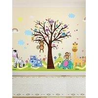 Walplus Happy London Zoo And Happy Hills Wall Sticker Set For Kids Bedroom Nursery Decor