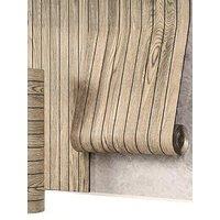 Walplus Rustic Pine Wood Grain Texture Self-Adhesive Wallpaper Sticker 260 X 40 Cm
