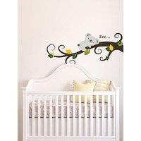 Walplus Sleeping Koala And Tree Branch Wall Sticker For Kids Nursery Bedroom Decor