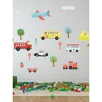 Walplus Happy Cars Wall Stickers For Kids Bedroom Playroom Nursery Decor