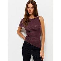 New Look Jersey Single Sleeve Top - Red