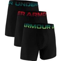 Under Armour Mens Performance Tech - 6-Inch 3-Pack Of Boxers - Black