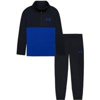 Under Armour Boys Speed Tech Quarter Zip Colour Block Tracksuit Set - Blue