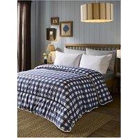 Night Lark 10.5 Tog Indigo Gingham Coverless Duvet