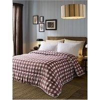 Night Lark 10.5 Tog Mocha Gingham Coverless Duvet