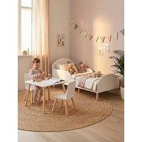 Liberty House Toddler Bed And Table And Two Chairs - White