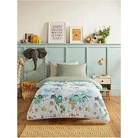 Night Lark Junior 10.5 Tog Coverless Duvet & Pillowcase Set - Animal Atlas
