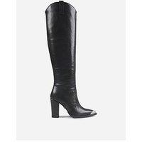 Bronx New-Americana Western Knee High Boots - Black