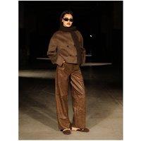 Bronx Jaxx-Ie Fur Lined Mule - Brown