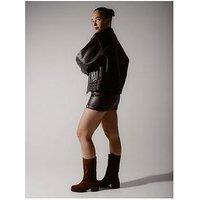 Bronx Ky-Ley Slouch Suede Ankle Boot - Tan