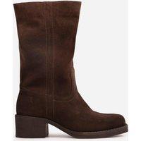Bronx Womens Ky-Ley Slouch Block Heel Ankle Boots - Brown
