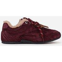 Bronx Myr-Aa Double Laced Fur Lined Trainers - Red