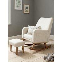 Babymore Callie Nursing Chair With Stool - Ivory