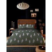 Copenhagen Home Spectre Moss Green Duvet Set Single