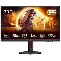 Aoc Q27G4Sru Gaming Monitor - 27In, Qhd, Ips, 320Hz, Black