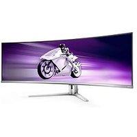 Philips Evnia 8000 49M2C8900L/00 Widescreen Curved Gaming Monitor - 49In, Dual Qhd, Qd-Oled, 144Hz, White