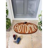 The Very Collection Autumn Shaped Pumpkin Doormat 45X75Cm