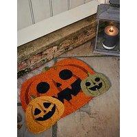 The Very Collection Shaped Halloween Pumpkin Doormat 45X75Cm