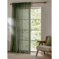 Yard Cirrus Tab Top Sheer Curtain Panel Forest