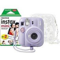 Fujifilm Instax Mini 13 Camera Inc Skinny Dip Case & 20 Shot Film - Dreamy Purple