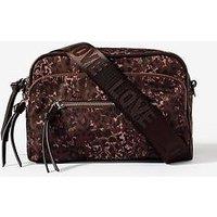 Mint Velvet Edie Leopard Crossbody Bag - Brown