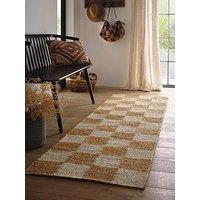The Very Collection Checkerboard Jute Runner 67X230Cm