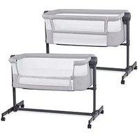 Kinderkraft Nestee Up 2 Bedside Crib (Co-Sleeper) Light Grey