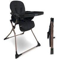 My Babiie Mbhc2 Compact Folding Highchair - Rose Gold Black