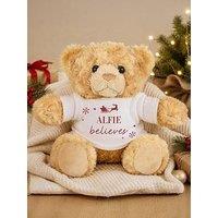 The Personalised Memento Company Personalised Christmas Believes Teddy Bear