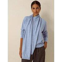 Monsoon Shaw Scarf Jumper - Blue