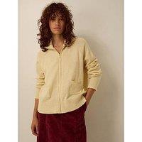 Monsoon Zoey Zip Cardigan - Yellow