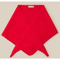 Monsoon Fae Knitted Triangle Scarf - Red